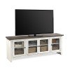 Eastport 74 Inch Console w/ 4 Doors (Drifted White)