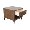 Malibu Bourbon Brown and Espresso End Table