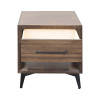 Malibu Bourbon Brown and Espresso End Table
