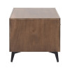 Malibu Bourbon Brown and Espresso End Table