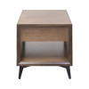 Malibu Bourbon Brown and Espresso End Table
