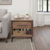 Malibu Bourbon Brown and Espresso End Table