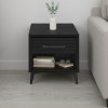Malibu Seal Skin Black Occasional Table Set