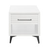 Malibu White End Table