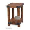 Industrial Chairside Table (Lighthouse Grey)