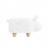 Rabbit Storage Stool In White