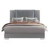 Ylime Platform Bed w/ LED (Smooth Silver)