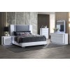 Ylime Platform Bedroom Set w/ LED (Smooth White)