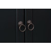 Americana Black 66-inch Fireplace Console