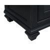 Americana Black 66-inch Fireplace Console