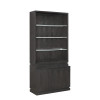 Axiom Black Oak Bookcase Cabinet