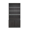 Axiom Black Oak Bookcase Cabinet