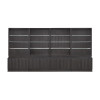 Axiom Black Oak Bookcase Cabinet