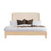 Etta Blonde Upholstered Panel Bed