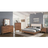 Etta Walnut Upholstered Panel Bedroom Set