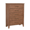 Etta Walnut 5-Drawer Chest