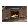 Tranquility Walnut 78-inch Fireplace Console