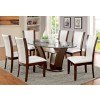 Manhattan I Oval Dining Room Set w/ White Chairs