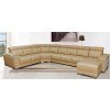 8312 Beige Right Chaise Sectional w/ Sliding Seats