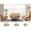 405 Brown Leather Living Room Set