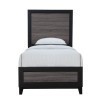 Lisbon Youth Panel Bed (Grey and Black)
