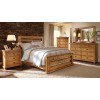 Willow Slat Bedroom Set (Distressed Pine)