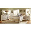 Willow Upholstered Bedroom Set (Distressed White)