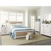 Willow Upholstered Bedroom Set (Distressed White)