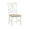 Stone Swirl Back Side Chair (White) (Set of 2)