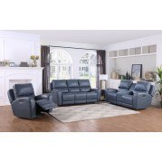 Bel Air Power Reclining Living Room Set (Persian Blue)