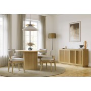 Auden 48 Inch Natural Dining Room Set w/ Tate Natural Chairs