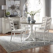 Magnolia Manor Round Drop Leaf Dining Room Set