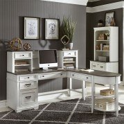 Allyson Park Jr. Executive L Shaped Home Office Set