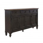 Americana Farmhouse Hall Buffet (Black)