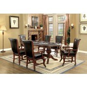 Melina Game Table Set (Brown Cherry)