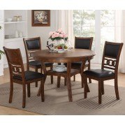 Gia 5-Piece Dining Room Set (Brown)