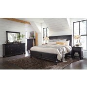 Oxford Panel Bedroom Set (Rubbed Black)