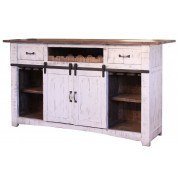 Pueblo Home Bar (Brown/ White)
