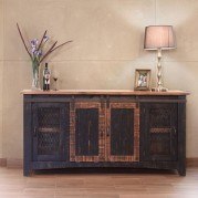 Pueblo 70 Inch TV Stand (Brown/ Black)