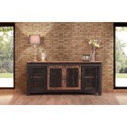 Pueblo 80 Inch TV Stand (Brown/ Black)