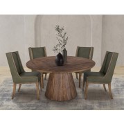 Balam Stained Brown Dining Room Set w/ Chair Choices