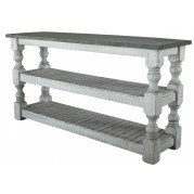 Stone Sofa Table (Off White/ Gray)