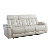 Royce Power Reclining Sofa w/ Drop Down Table (Fantom Ivory)