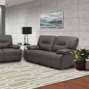 Spartacus Power Reclining Loveseat w/ Power Headrests (Haze)