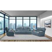 Whitman Power Cordless Living Room Set (Verona Azure)