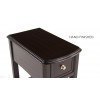 Almost Black Chairside End Table