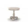 Cottage Accents Round Accent Table (Chipped White)